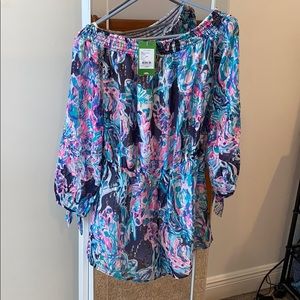 Lilly Pulitzer Myri Romper, Small- NEW WITH TAGS